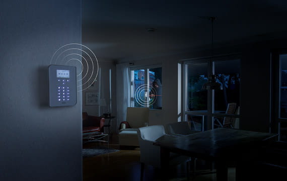 Secvest Funkalarmanlage: Einbrechersituation